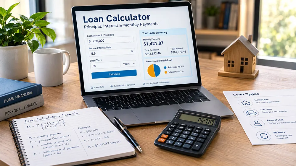 How to Calculate Monthly Loan Payments and Interest